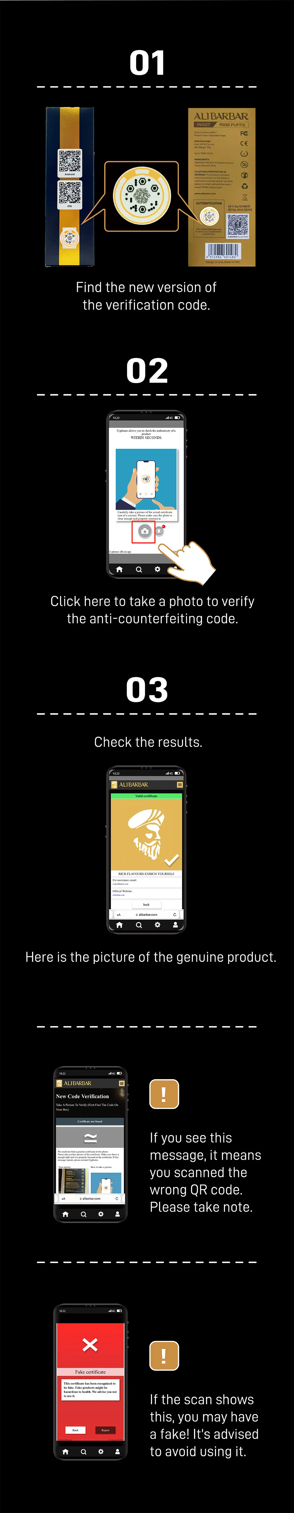 New verification code steps