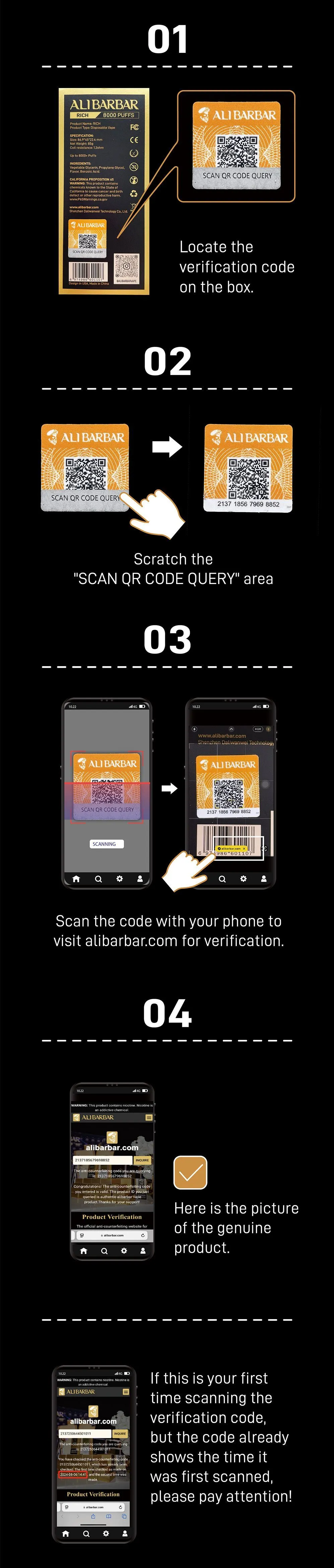 Old verification code steps