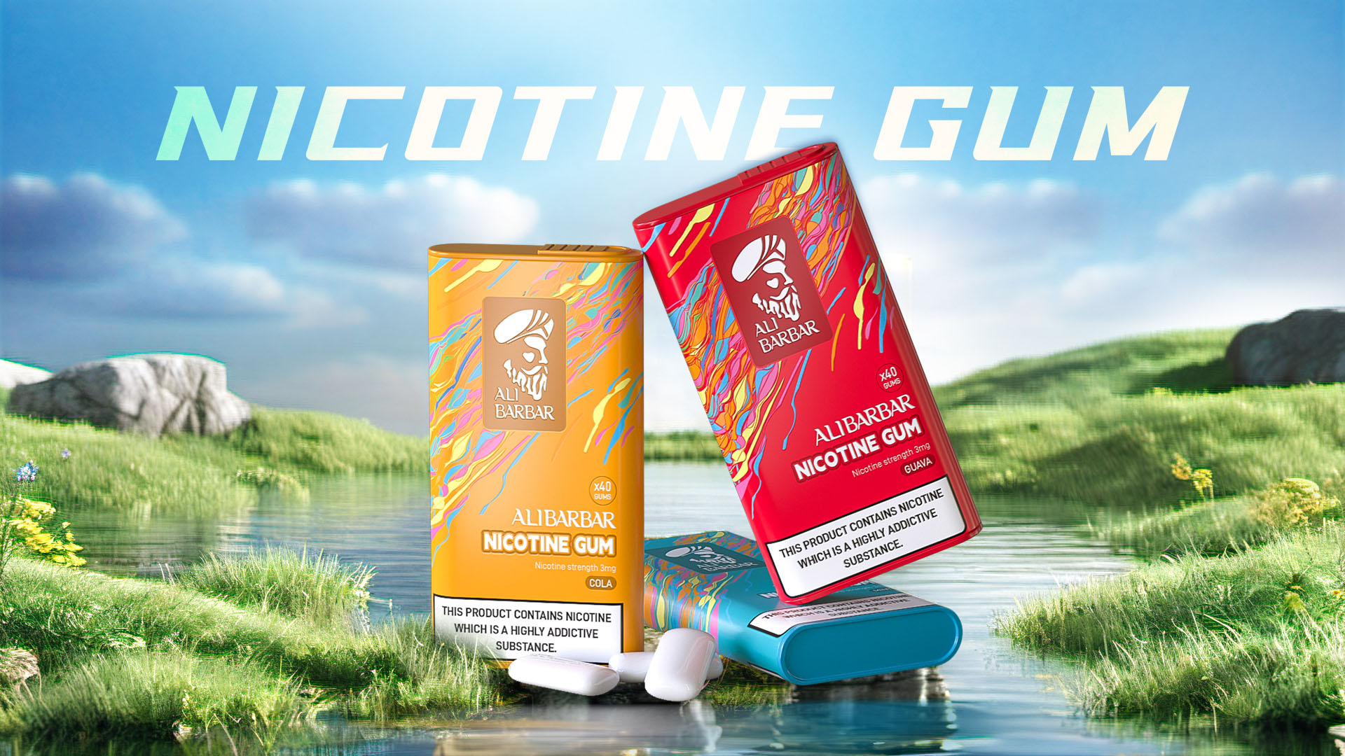 Alibarbar Nicotine Gum Detail 1